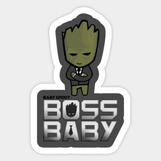 Boss Baby Groot Sticker